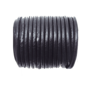 Leer koord 3mm zwart 